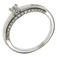 Anello Salvini Donna Alchimia in Oro bianco Diamante 0.34 Ct 20047395-15 - 20047395-15